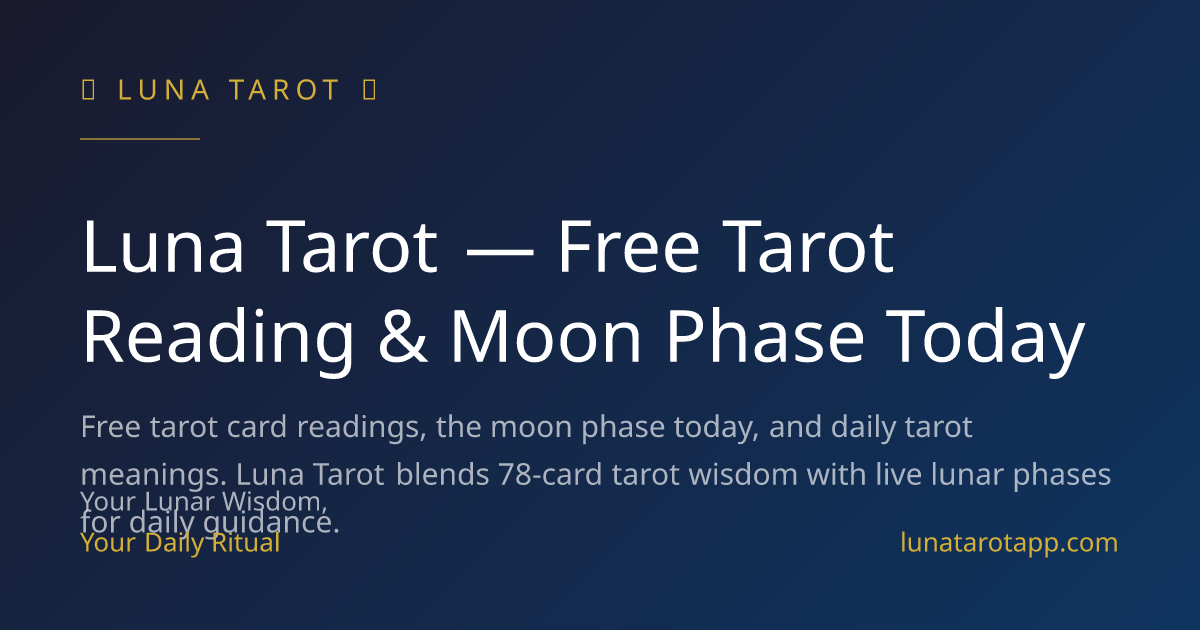 Luna Tarot screenshot 1